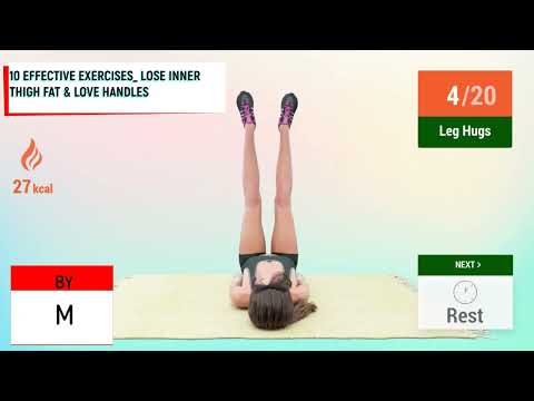 10 EFFECTIVE EXERCISES  LOSE INNER THIGH FAT \u0026 LOVE HANDLES/10 ეფექტური ვარჯიში  ბარძაყის შიდა ცხი